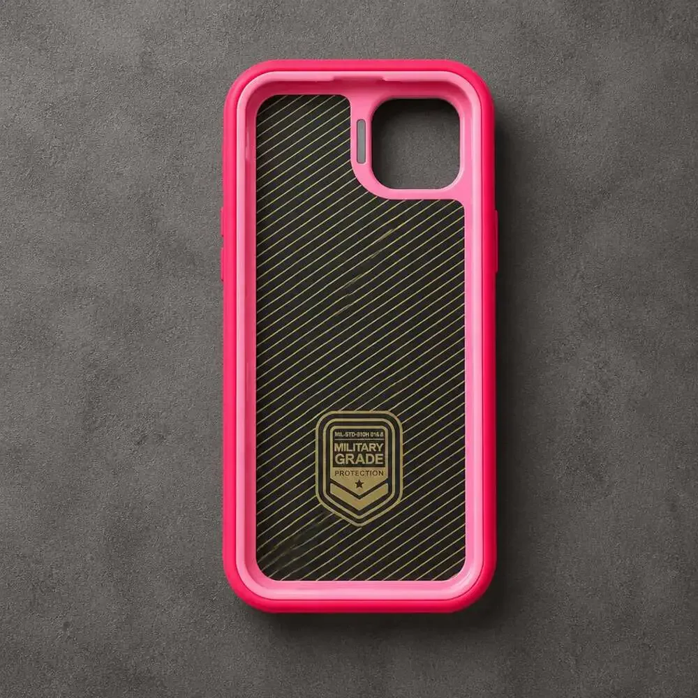 Military Grade Protection MagSafe Phone Case for iPhone 15 Plus (6.7) Hot Pink
